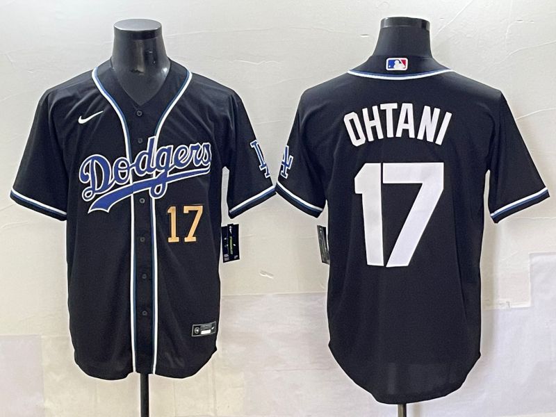 Men 2025 Los Angeles Dodgers 17 Ohtani Black Three generations Fashion Nike MLB Jersey style 70416
